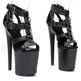 8inches 20 cm/ sandalen Matte Leecabe Upper Lady Fashion Party Platform High Heel Nightclub Stage Pole Dance Shoes1KZ 5