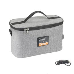 Chauffe-aliments pour bébé 8L, chauffe-biberon numérique Portable, four 12V, boîte à déjeuner chauffante pour voiture avec température préréglée y240130