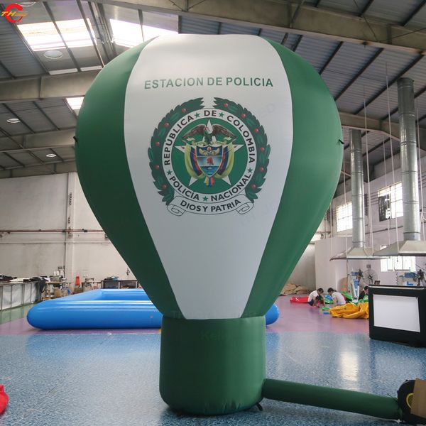 8 m-26 pies de altura, envío gratis, actividades al aire libre, impresión de logotipo personalizado, publicidad gigante gigante, globo inflable de aire terrestre para la venta