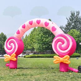 8m 26ft de large sur mesure Oxford Candy Arcway Ballon Ballon gonflable Donut Arch Sport Start Line en vente