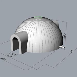 Tentes gonflables de dôme de sphère géante de tissu d'oxford de 8m avec des lumières led grand chapiteau de partie d'igloo pour events283Q