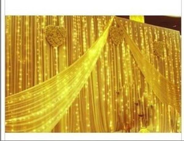 8 M X 4 M 1024 cordes LED lampe de rideau lumineux de fond de mariage lampe de festival de noël AC110V250V8155240