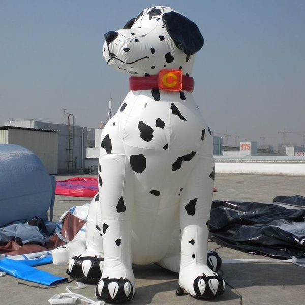 Ballon gonflable géant pour chien dalmatien, 8mH (20 pieds), modèle de dessin animé, personnalisé, réplique de chiens pour événement, vente en gros