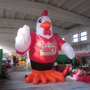 Modèle de poulet gonflable de 8 mh (26 pieds), coq blori à air / coq, animaux soufflés pour les événements en plein air publicitaire décorations