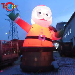 8mH 26ft new Outdoor Activities 6mH 20ft Christmas Inflatable Giant Santa Claus Holding Gifts Bag For Party Decoration Father Old Man