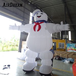 8 mH (26 pieds) vente en gros de mascotte gonflable géante d'Halloween en plein air personnalisée, personnage principal Ghostbusters Marshmallow Man Ghost à vendre