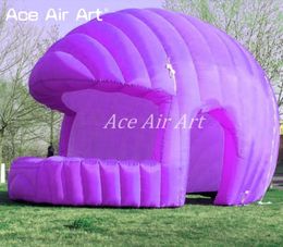 8mh (26 pieds) avec ventilateur Beau design Booth de concession de forme de casque gonflable / stand Promotionnel Dome Tent Bar Igloo Booth pour la promotion