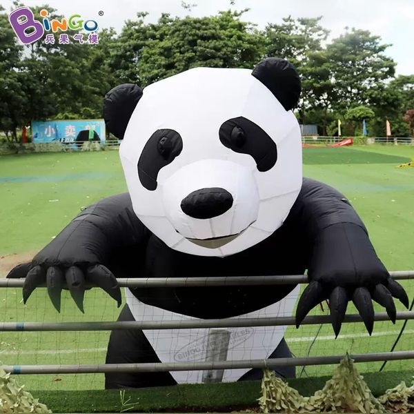 8mH (26ft) avec ventilateur direct adorables modèles de dessins animés de panda gonflables jouets d'animaux soufflés à l'air pour les événements de fête, jouets de décoration de zoo, sports