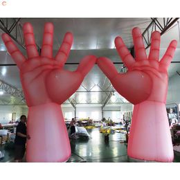 8MH (26 pies) con ventilador gratuito Actividades al aire libre Publicidad Giant Giant Inflable Hand Ground Globo en venta