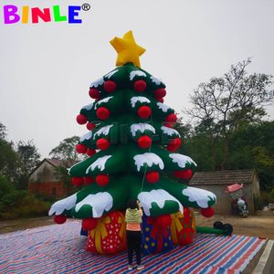 8mh (26 pieds) avec du ventilateur arbre de Noël gonflable géant pour la décoration de l'événement en plein air idées de fête