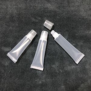 8 10 Tubes de brillant à lèvres vides de 15 ml, tube de brillant à lèvres transparent, mini tubes souples en plastique, conteneurs de brillant à lèvres Tubes cosmétiques vides à presser avec couvercles à vis