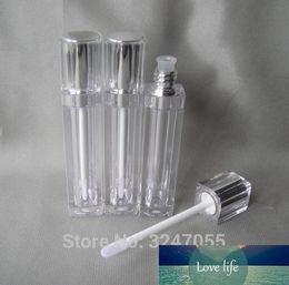 8 ml 40 stks / partij Zilver Lege Elegante Lip Gloss Buis, DIY Plastic Sierlijke Vloeistof Lipstick Opbergfles, High-End Lip Makeup Tool