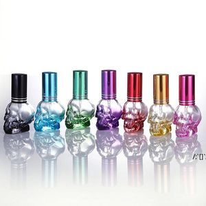 8 ML Coloré Crâne Vaporisateur Bouteille De Parfum En Verre Voyage Portable Mini Cosmétique Bouteilles Vides RRB13444