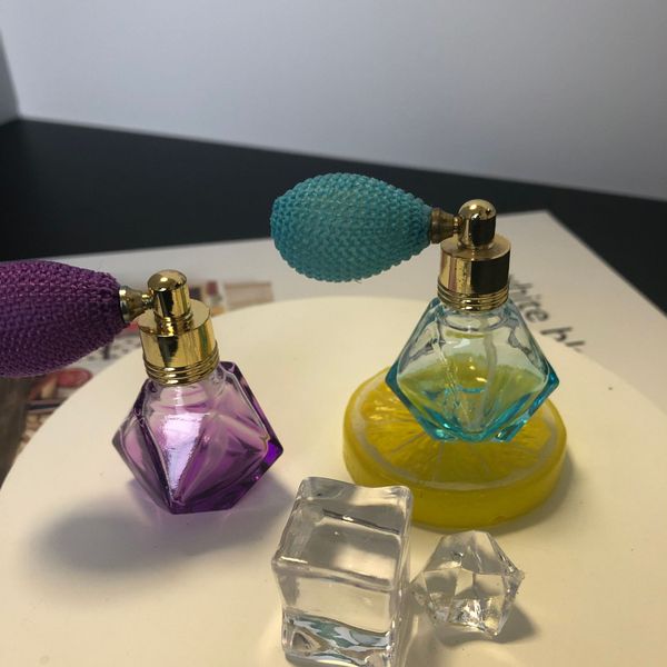 8 ml en forme de diamant coloré bouteille de parfum atomiseur vaporisateur bouteille de recharge de parfum portable