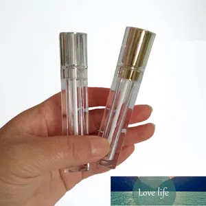 8 ml lege elegante lip glanst buis DIY zilver goud acryl deksel met spiegel navulbare fles cosmetische verpakking container 25 stuks fabriek prijs expert ontwerp