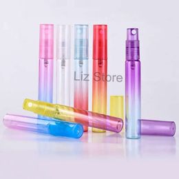 8 ml gradiëntfles kleur mini glas draagbare kleurrijke parfum spuiter reizen lege cosmetische containers verstuiver th0860 ful