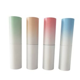 8 ml gradiënt kleur parfum flessen geanodiseerd aluminium draagbare roterende roterende onderbodel lotion hydraterende spray lege glazen fles