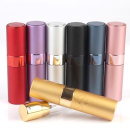 8 ml draagbare mini reis parfum verstuiver versterking bovenaan vul aluminium parfum mist spray fles pocket cologne spuiter