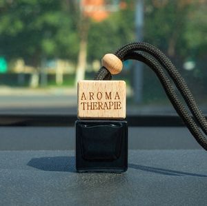 8 ml Sifang zwarte parfumfles hangende decoratie auto parfum etherische olie aromatherapie fles selectie ondersteunt aangepast LOGO