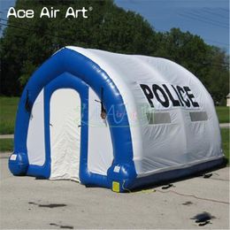 8mlx4mwx3.5mh (26x13.2x11.5ft) Tunnel mobile personnalisé sur le tunnel de travail de la police de la police d'urgence Réponse Réponse avec des rideaux amovibles et un tube de base à vendre