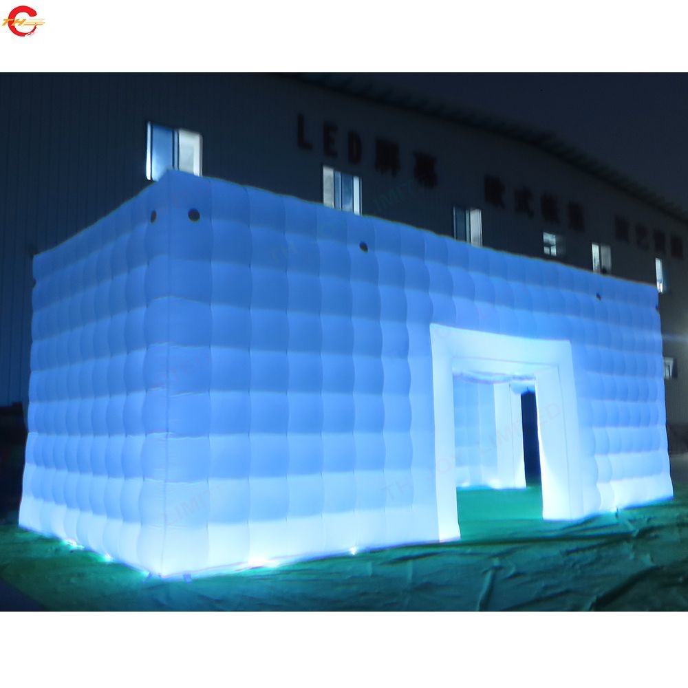 8mLx5mWx4.5mH free ship to door outdoor activities colorful lighting inflatable lawn tent for sale