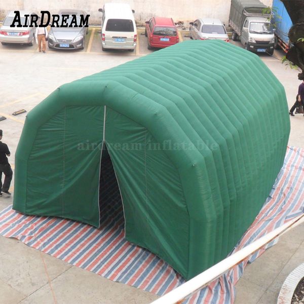 8 ml x 5 m l x 4 mH (26 x 16,5 x 13,2 pieds) vente en gros tente de garage gonflable couverture de tunnel gonflable pour une utilisation en extérieur tentes de fête atelier de réparation abri de lavage