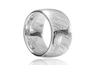 8mm Amerika Movie Jewelry The Magic Tungsten Carbide Ring Black Gold Silver Three Colors voor het kiezen van mode -sieraden vingerring 6112081