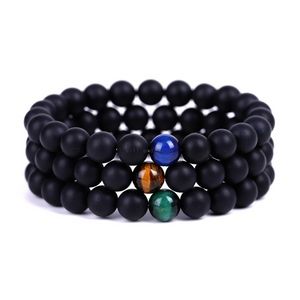 8 mm blauw groen gele tijger oogsteen armband kralen paar armbanden polsband vrouwen mannen mode sieraden