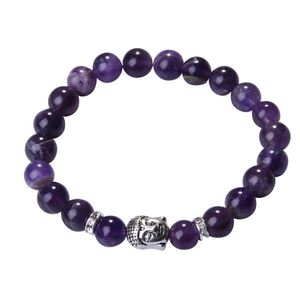 Bracelets de Bouddha 8 mm Bracelets Bracelets en pierre naturelle pour femmes et hommes bijoux 2017 Bracciali Lava Pulseiras 6280