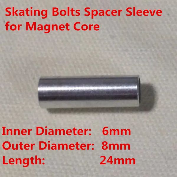 Convertisseur de 8 mm en 6 mm Spaceur à manchon de boulon de patinage pour patins en ligne 608 roulements ILQ-9 ILQ-11 ABEC-9 ABEC-7 pour les patines de patins de patins pour enfants