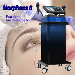 Morpheus 8 – machine à double poignée de 8mm de profondeur, Microneedling RF fractionné, Lifting du visage, traitement de l'acné, raffermissement de la peau, Logo personnalisé disponible
