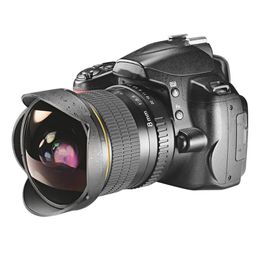 Lente ojo de pez ultra gran angular de 8 mm f3.0 para cámaras Canon EOS EF Mount APS-C EOS 70D 77D 80D 550D 650D 750D 80D 1100D Rebel T7i T6i T6s T6 T5i T5 T4i T3i SL2, etc.
