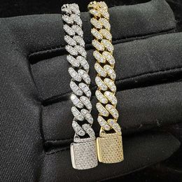 8mm iced out vvs 1 linha moissanite cubana link chain 18k banhado a ouro s925 prata hip hop jóias finas diamante teste colar
