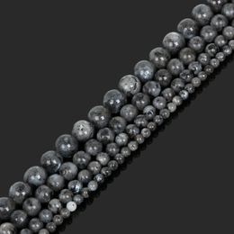 8mm natuursteen zwart maansteen ronde losse kralen DIY oorbel sieraden armband maken 4 6 8 10 mm