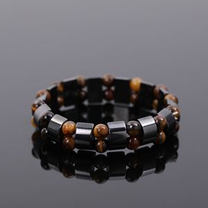 8mm pierre naturelle brins faits à la main bracelets porte-bonheur perles d'énergie de guérison pour hommes Yoga fête Club bijoux élastiques