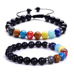 Brins de pierre naturelle de 8mm, perles faites à la main, bracelets pour femme et hommes, bijoux plaqués argent réglables, accessoires de mode