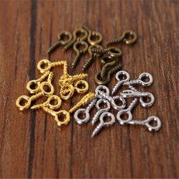 8mm Vis Yeux Petit Minuscule Mini Eye Pins Eyepins Crochets Oeillets Vis Bijoux Accessoires Filetés Argent Fermoirs Crochets Résultats De Bijoux DHL