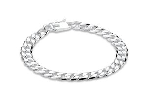 Chaîne de chaîne latérale de 8 mm Male Male Male Bracelet plaqué en argent Men et femmes 925 Bracelet en argent SPB2271073777