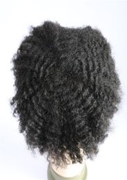 8mm Wave Afro Krullend Mannen Toupet Full Lace Menselijk Haar Toupet Voor Zwarte Mannen Vervanging Systeem Diep Krullend Remy Haar Mannen Weave Unit La5302317