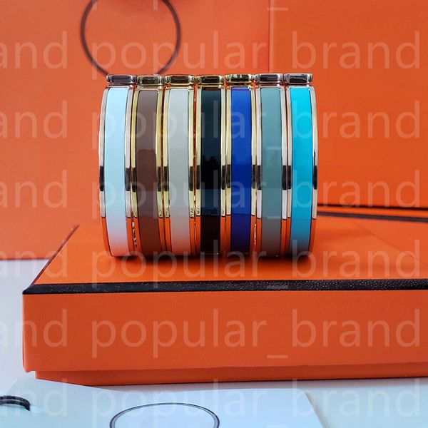 Pulsera de diseño de 8 mm de ancho y 17 cm, pulsera de oro de 18 quilates, pulsera para hombre y mujer, pulsera de moda con bolsa de regalo