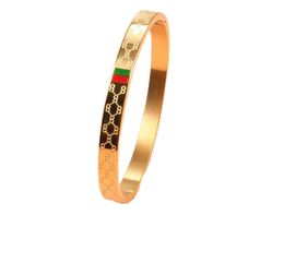 8 mm de ancho delgado de alta calidad 4 mm 12 mm grande verde rojo brazalete 18 K oro rosa plata acero inoxidable boda amor joyería mujer