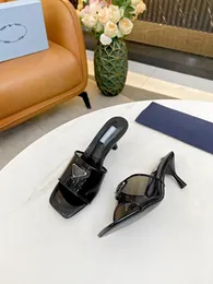 8modelo 2023 nuevo diseñador de lujo zapatos de alpargatas planas para mujer sandalias negras zapatillas de cuero planas casuales chanclas 35-42 bolsa de polvo