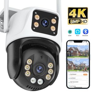 8MP 4K PTZ Camera IP Outdoor WiFi Camera HD 4MP H.265 Sécurité de surveillance sans fil CCTV 4MP AI Suivi P2P ONVIF ICSEE 240430