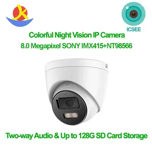 Webcam Sony 8Mp, sirène Audio 2 voies, dispositif de Vision nocturne, stockage sur carte Sd, détection de mouvement, alarme, Surveillance vidéo pour moniteur de bébé