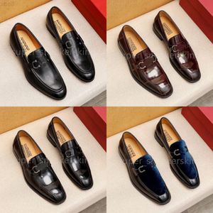 8New Designers Shoes Mocasines de moda para hombre Clásico Cuero genuino Hombres Trabajo de oficina de negocios Zapatos de vestir formales Diseñador de marca Fiesta Boda Zapato plano Tamaño 38-46