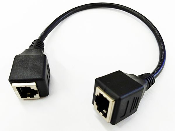 8P8C RJ45 FTP STP UTP Cat 5e hembra a hembra Lan Ethernet Cable de extensión de red Cable de conexión de aproximadamente 30 CM/envío gratis/10 Uds