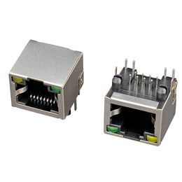 8P8C RJ45 netwerkinterface met lichte 90 graden PCB JACK-connector Ethernet-interface-aansluiting