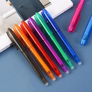 8 pièces 0.5mm stylo Gel séchage rapide poignée confortable multicolore étudiant dessin effaçable fournitures scolaires