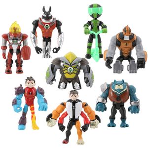 8pcs / 11pcs Ben10 12cm Earth Defender Anime Cartoon PVC Figures d'action Modèle Toys pour enfants pour enfants