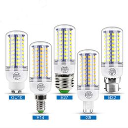 8 Stks 220 V E27 LED-lamp G9 LED's Kaars Gloeilamp E14 Corn Lamps GU10 3W 5W 7W 9W 12W 15 W Bombilla B22 Kroonluchter Verlichting 240V D2.0